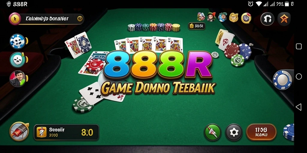 Screenshot permainan domino yang menarik dan interaktif di 888R.