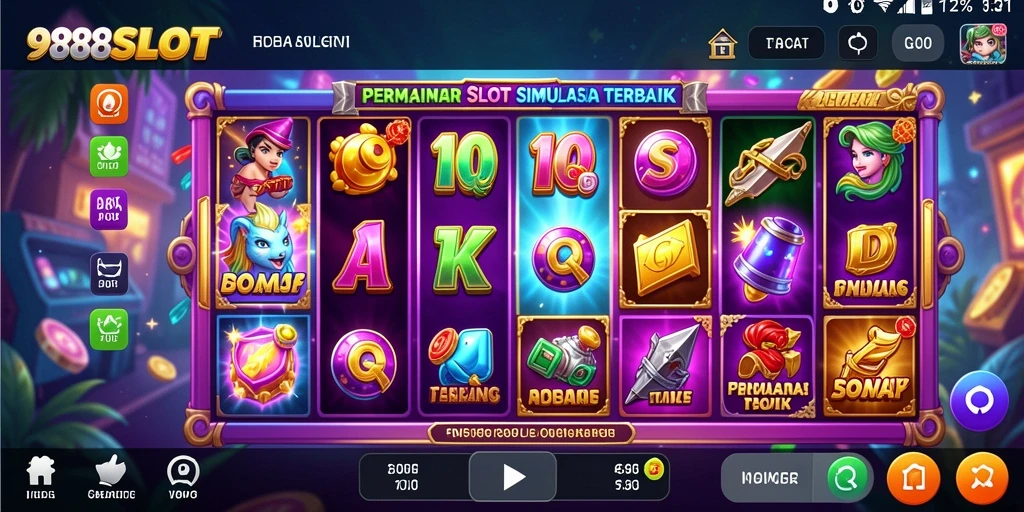 Tampilan gameplay menarik dalam 988SLOT yang menggugah selera.