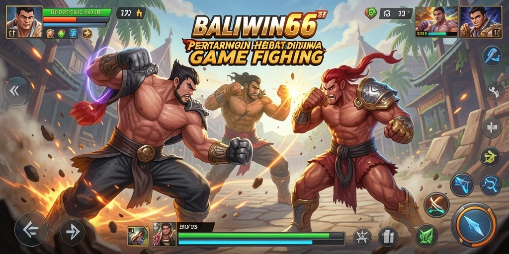 Tangkapan layar BALIWIN66 menunjukkan aksi pertarungan yang intens.