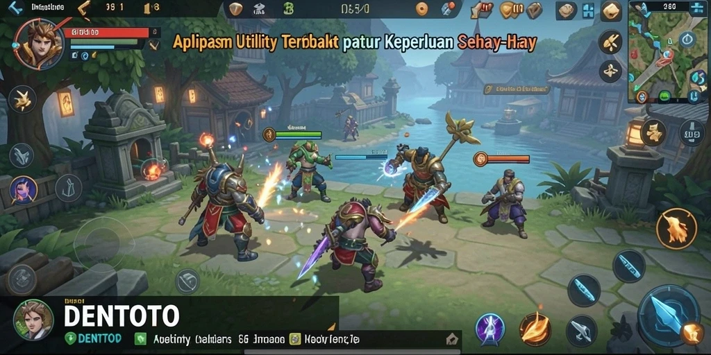 Tampilan antarmuka DENTOTO yang modern dan mudah digunakan.