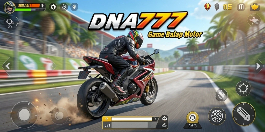 Gameplay seru dalam balapan motor yang mendebarkan.