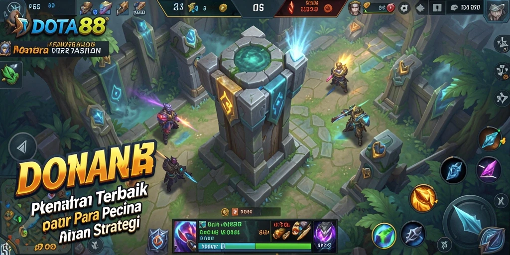 Gameplay seru DOTA88 di medan pertempuran Tower Defense.