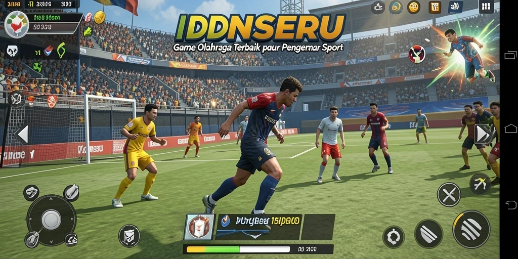 Tampilan seru dari gameplay olahraga di IDNSERU.