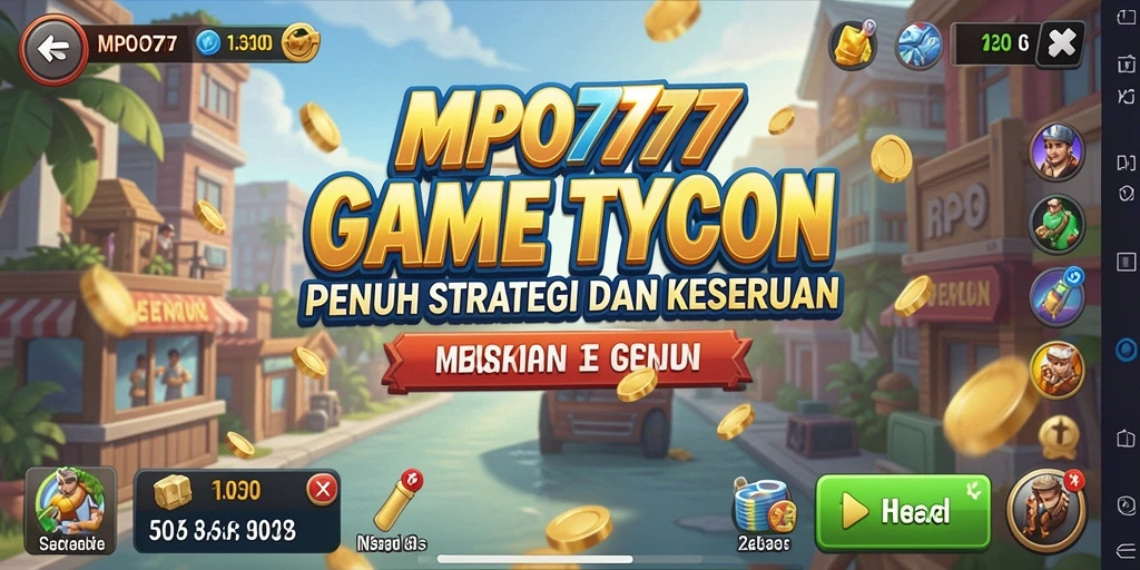 Tampilan gameplay MPO777 yang menarik dengan elemen Tycoon yang mendebarkan.