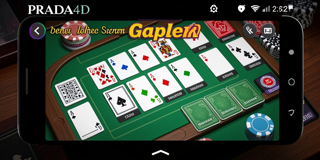 Tampilan menarik dan gameplay seru dalam PRADA4D Gaple.