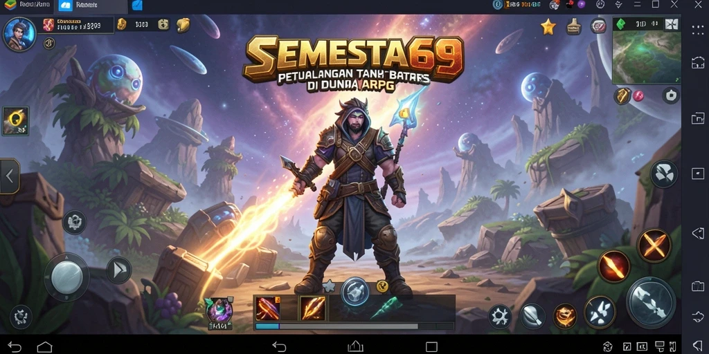 Tampilan aksi seru dalam gameplay ARPG SEMESTA69.