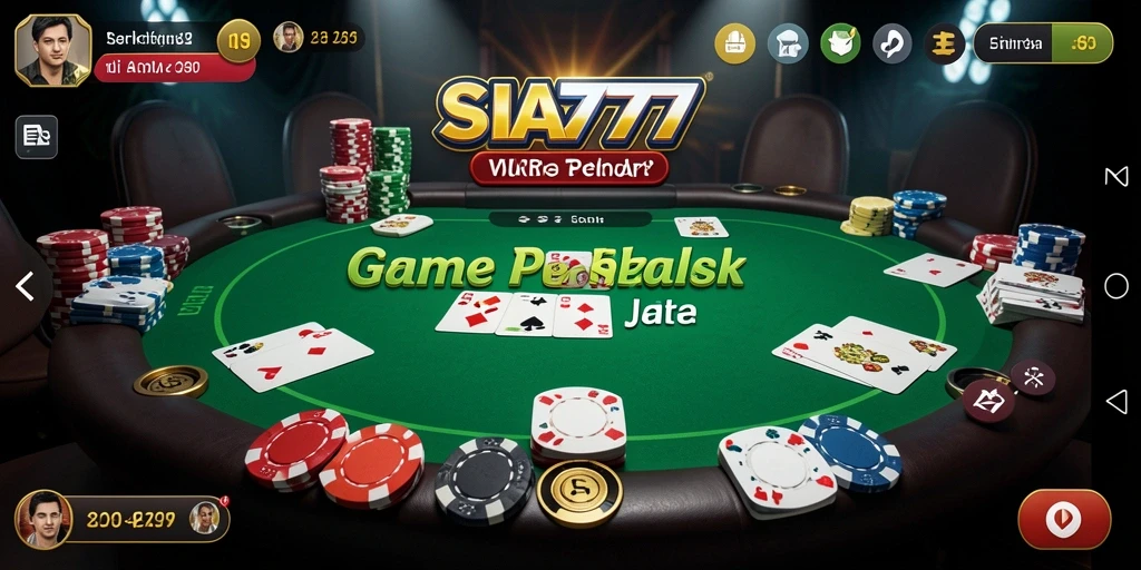 Tampilan gameplay SIA777 yang seru dan kompetitif dalam permainan Poker.