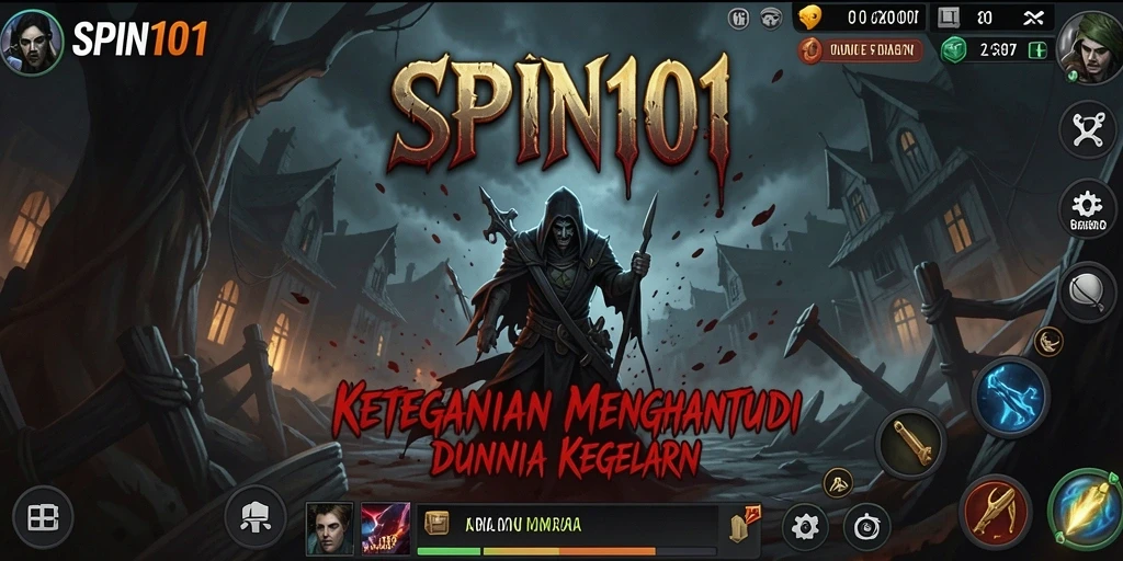Gameplay SPIN101 yang mencekam dengan suasana horror intens.